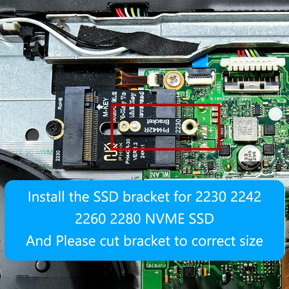 M.2 A+E To NVME SSD Adapter A/E Key To M Key PCIE 4.0 Riser Card M2 WIFI Interface for Laptop Mainboard 2242 2260 2280 NVME SSD
