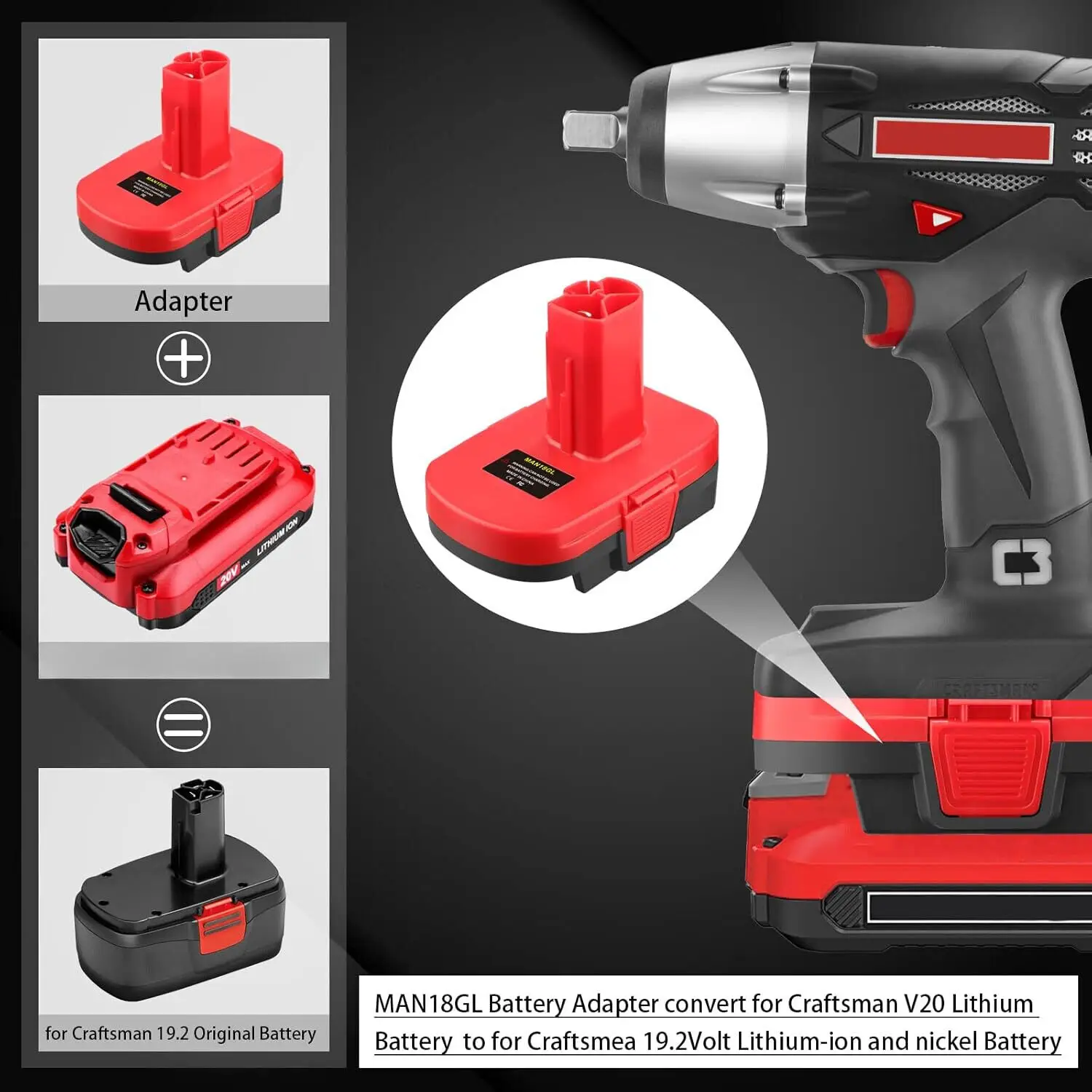 Lithium Ion Craftsman Volt Drill For Craftsman Drill Battery Adapter