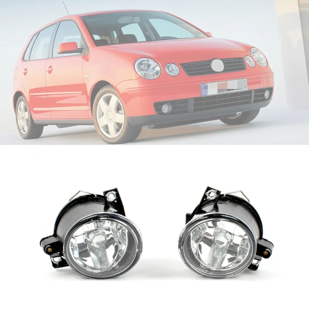 VW 폴로 9N 2002 2003 2004 2005용 전구가 있는 앞 범퍼 안개등