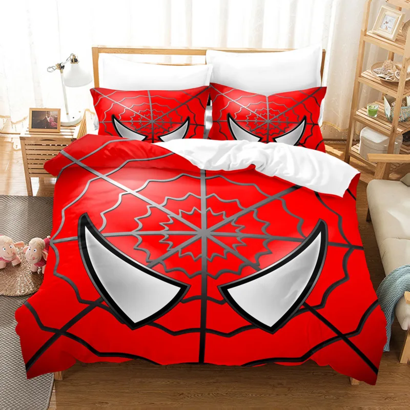 Marvel Spiderman Set tempat tidur Spider-Man Peter Parker penutup