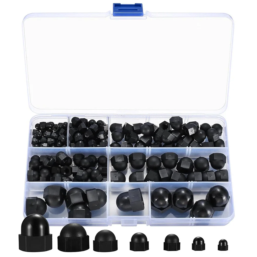 Metric Cap Nuts Cap Nuts Set Automotive Use Diverse Assortment Easy To Store High Strength Material Long-term Use 5