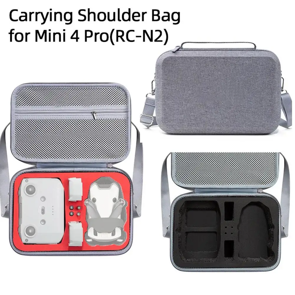 Per Dji Mini 4 Pro Fly More Combo Carry Borsa A Tracolla Charge N2 Case Manager Rc Accessory Bag Gery Drone Storage Battery Y5V8