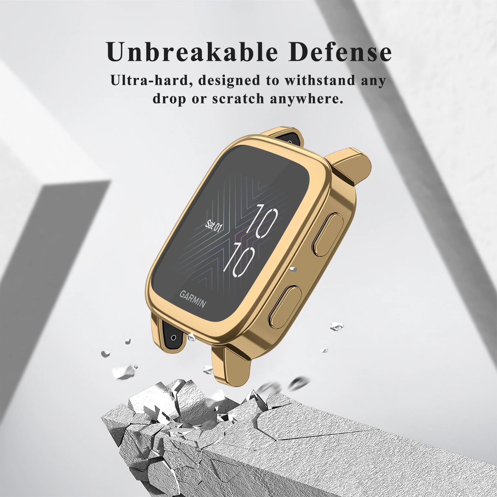 Watch screen protector case watch case watch protective case watch protective cover tpu protective case bumper protective case Soft TPU Screen Protective Case For Garmin Venu SQ 2/SQ 2 Music Cover Bumper Protection Shell For Garmin Venu SQ/SQ Music Case