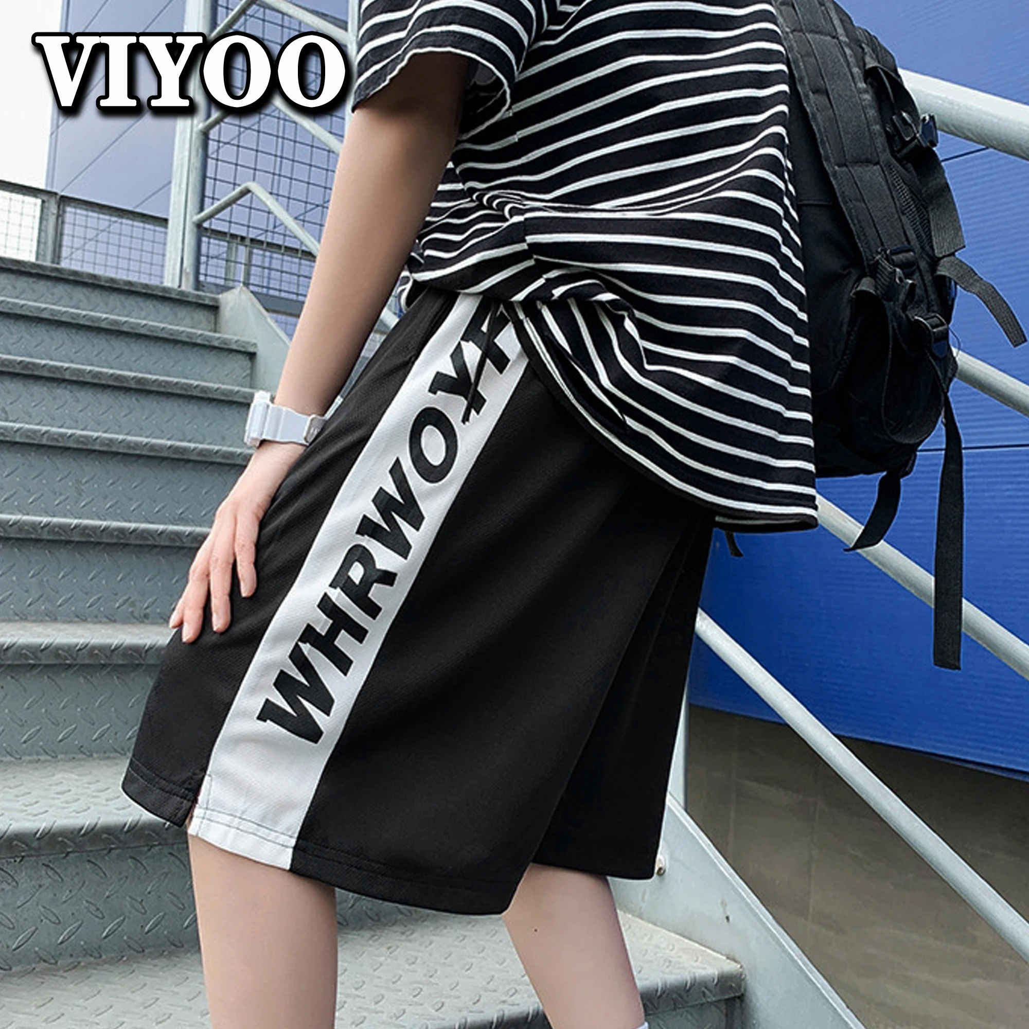 

Men's Y2K Basketball Shorts for Men Casual Shorts for Men Letter Streetwear Black Sport Short Pants Man Summer Korean Style