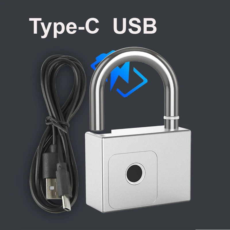 P70 Tuya Smart Padlock Bluetooth Fingerprint Lock Warehouse Gate Heavy Large Siz