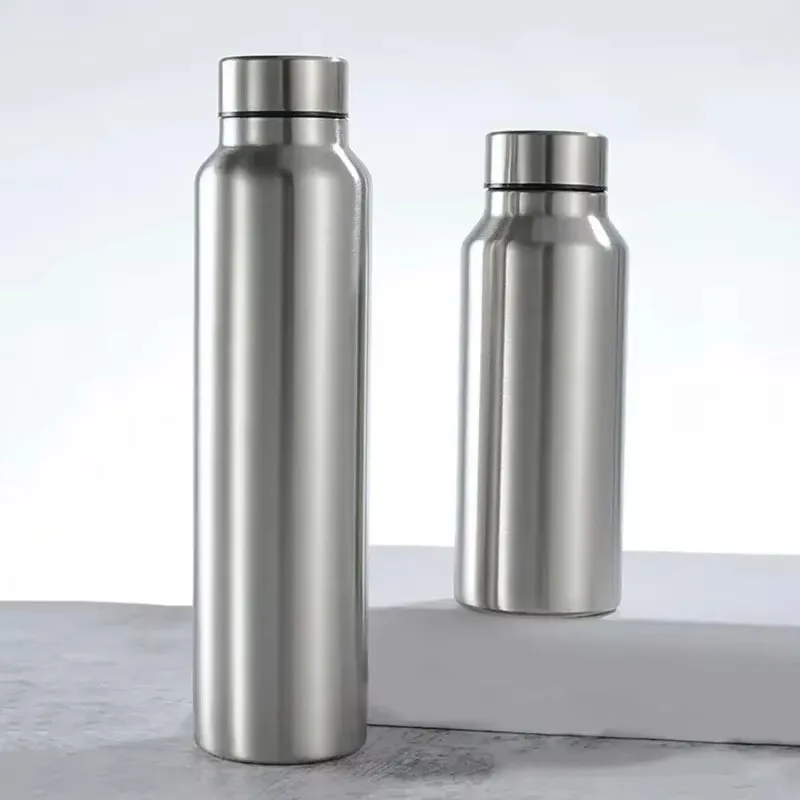 Water Bottle Sports Bottle Metal Flask Drinkware Kettle For Bicycle Camping Gym