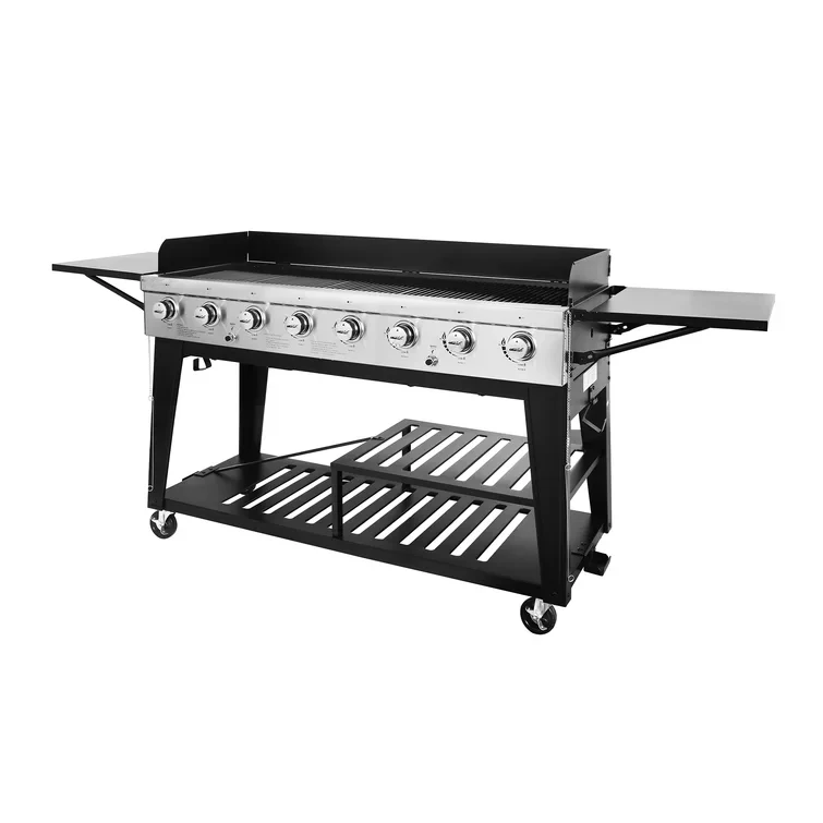 

Hot Sales 8 Burner Backyard BBQ Grill Table Outdoor Barbecue Oven