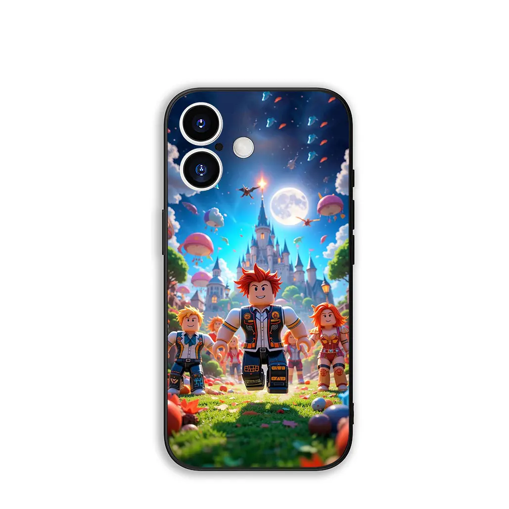 Stylish Gaming-Themed Phone Cover Case with R-Robloxs Wallpaper Design