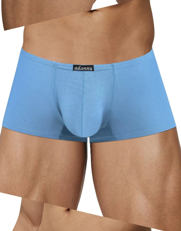 Simple, solid color, new thin Modal boxers, low waist and light boxers AD741 6