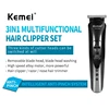 Kemei KM-1506 3 in 1 Electric Shaver USB Charging Hair trimmer Electric Rechargeable Nose Professional Shaving Machine 2