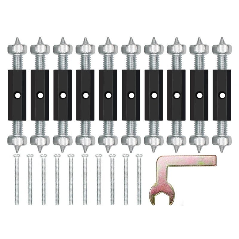 Electrical Box Repairer 10Pcs Cassette Screw Support Rod Electrical Box Repairer Wall Mount Box Repair Accessories