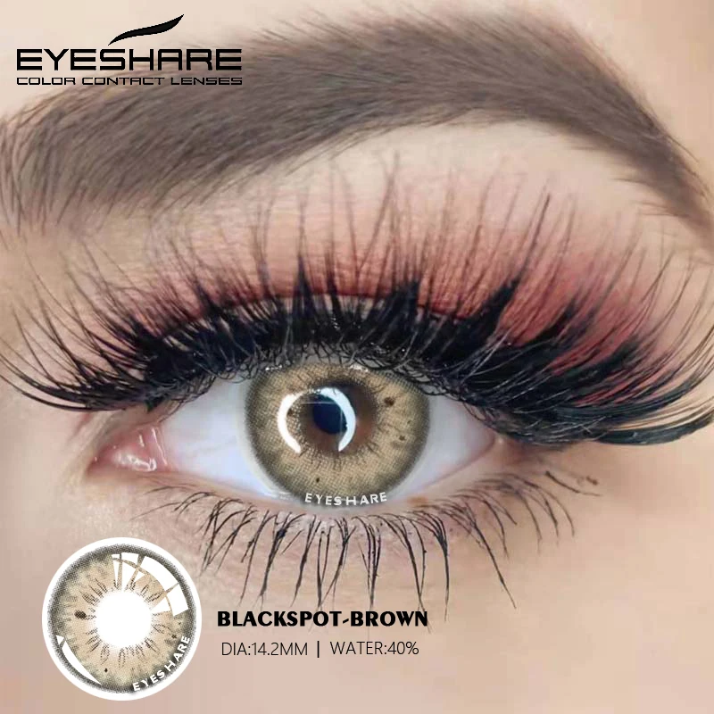 EYESHARE 1 Pair Color Contact Lenses for Eyes Beautiful Pupil Contact Lens Yearly Use Cosmetic Beauty Eye Lenses Colored Lenses