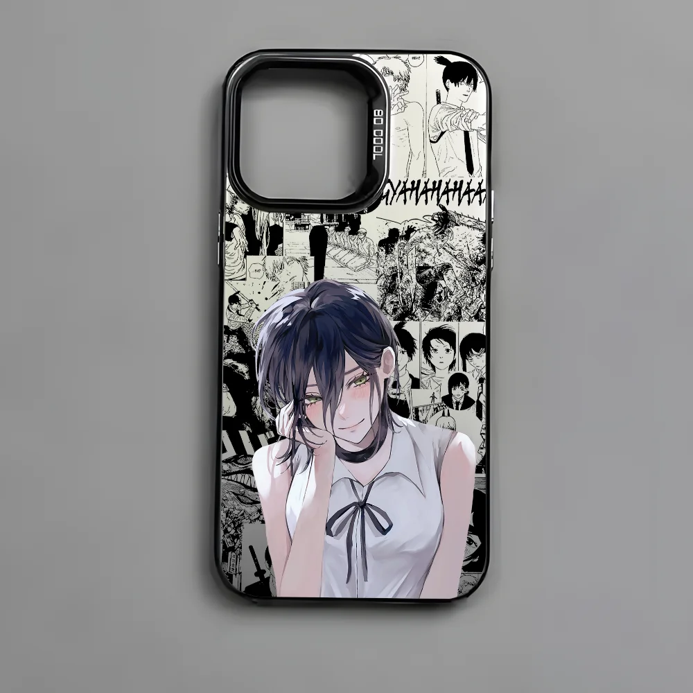 Cool Anime R-Reze Black Matte Multicolor Laser Metallic Aurora Phone Case
