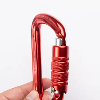 Locking Aluminum Safety Carabiner Clip 1