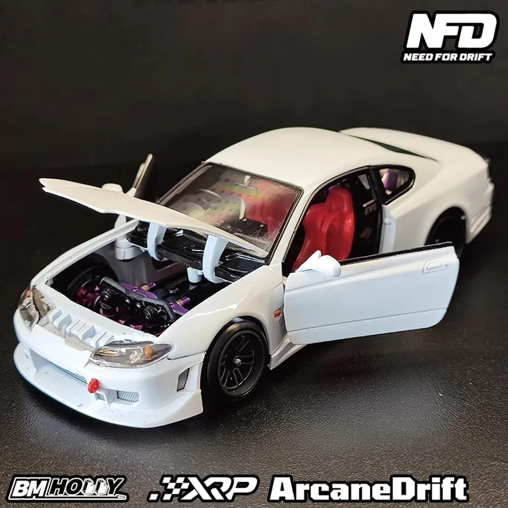 XRP NFD-S15 1:24 RC Drift Car  Alloy Simulation Model RTR  Electric Remote Control Model Car MINI Racing Adults Childrens Toys 2