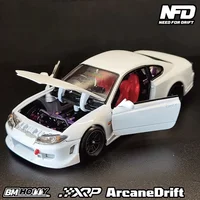 XRP NFD-S15 1:24 RC Drift Car  Alloy Simulation Model RTR  Electric Remote Control Model Car MINI Racing Adults Childrens Toys 2