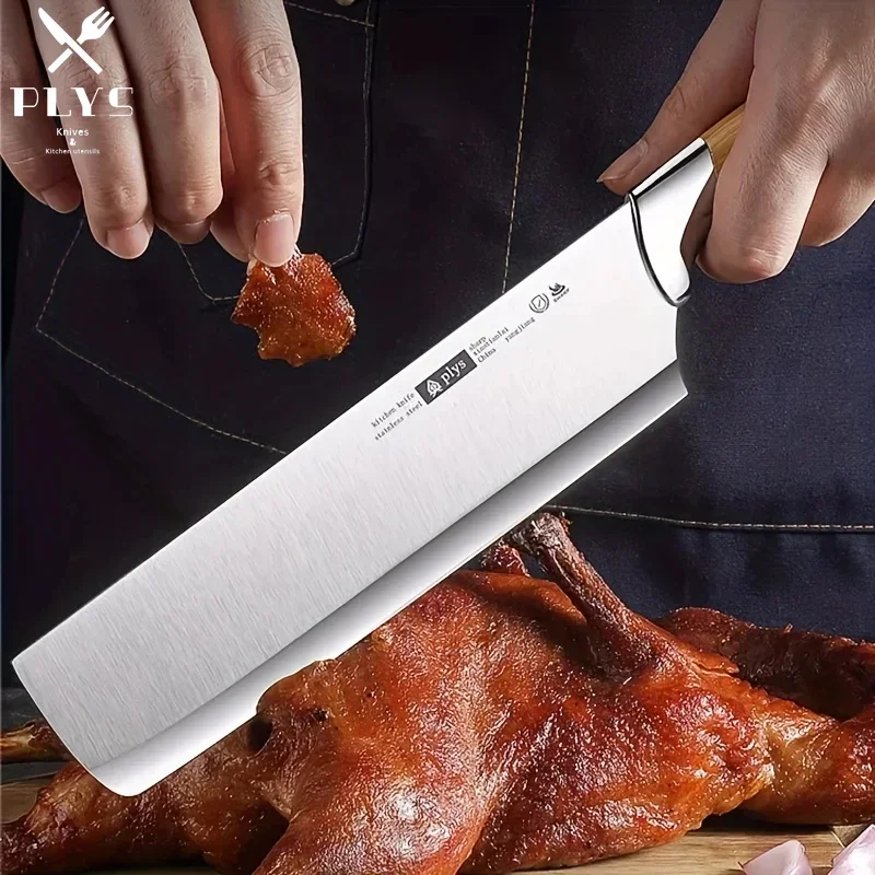 Meat Slicing Knife Professional Chef Sharp Meat Cleaver PP Handle Cutting Watermelon Fruit Knife