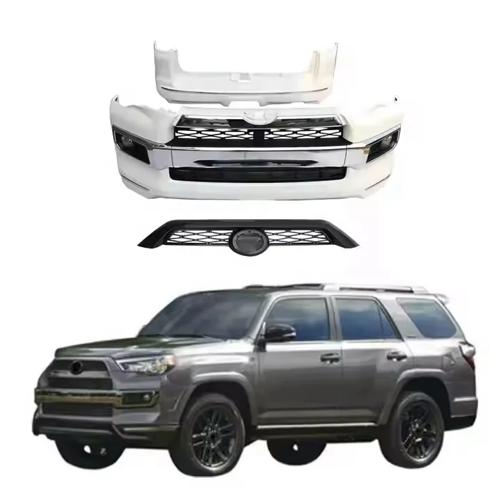 

PP Plastic Car Bumper 4Runner 2014-2020 upgrade Limited style Front Bumper Rear Bumper Grille Car Bodykit