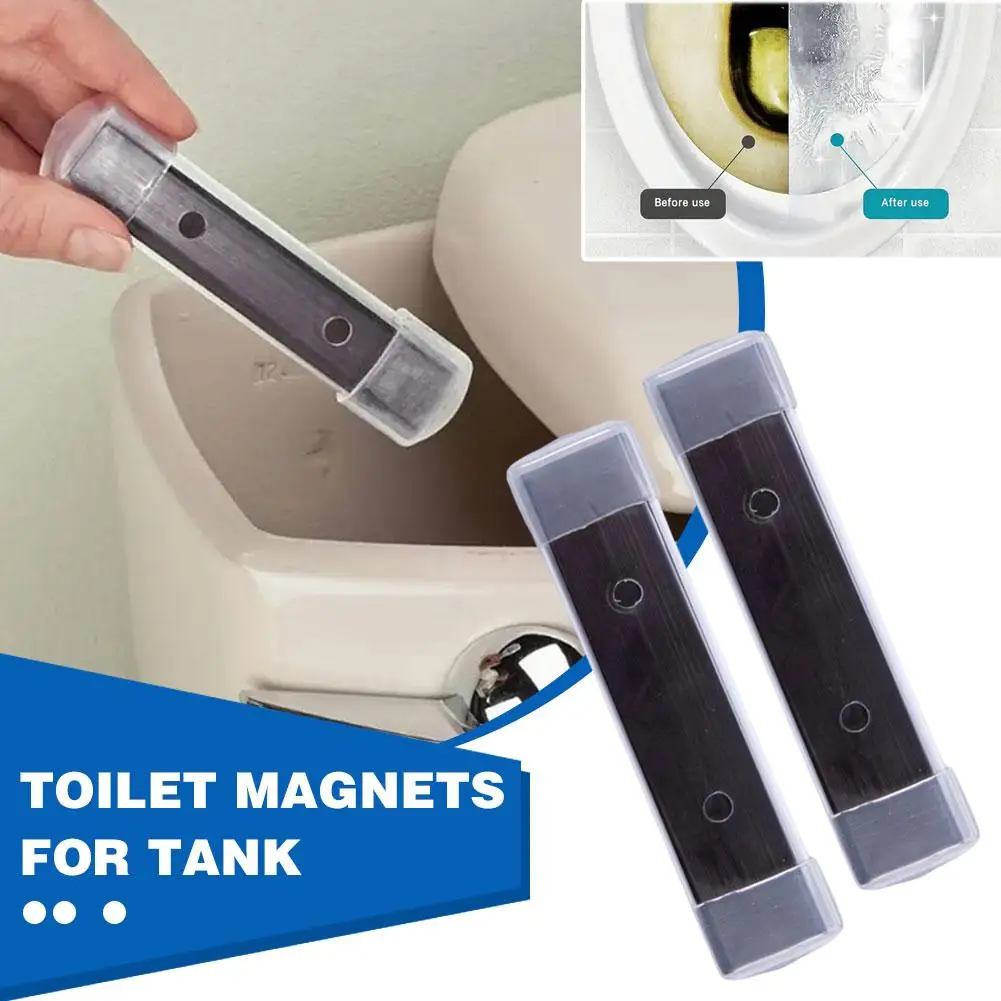 2PCS Toilet Magnets Cleaning Stick Magnets Magnetic Toilet Bowl Cleaner Environmentally Cleaning Tools