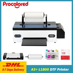 Procolored DTF Transfer Printer A3+ L1800 DTF Printer T Shirt Printing Machine With Curing Oven for Clothes Hoodies Jeans