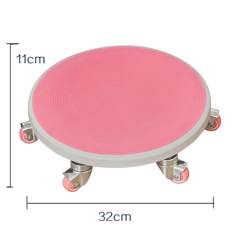 6 Caster Ab Roller, Ab Exercise Equipment with Knee Pads, Roller Wheel for Core Exercise Thickened Silent abs disc thickened