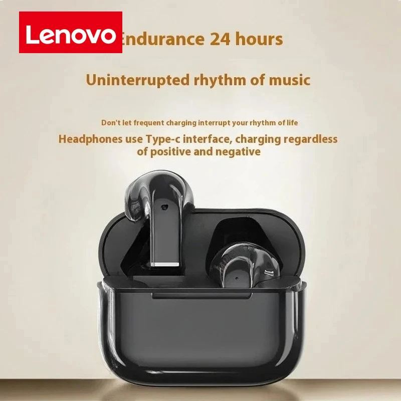 Original Lenovo Earbuds True Wireless Earphone Noise Cancelling Update Bluetooth 5.3 Headset HD Music Headphone In-Ear With Mic