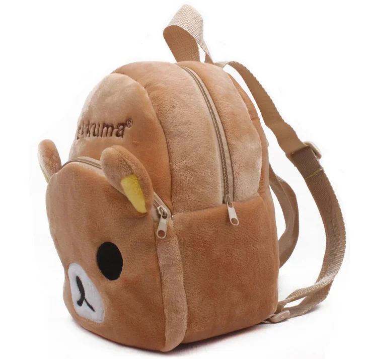 Rilakkuma Mini Plush Backpack Cute Kids Small Bag Children Baby School Bags Kindergarten Preschool Backpack for Boys Girls
