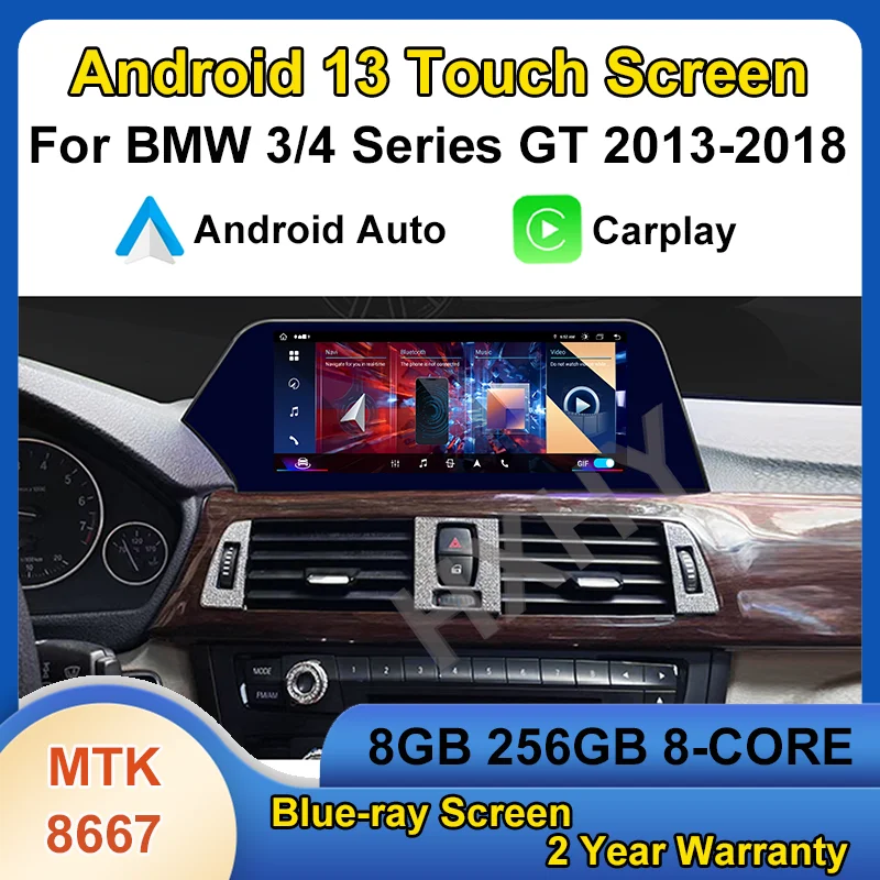 

Автомобильный мультимедийный Dvd-проигрыватель на Android 13 8 + 256G с лезвием экрана радио и Gps-навигацией для BMW серий 3/4 F30 F31 F32 F34