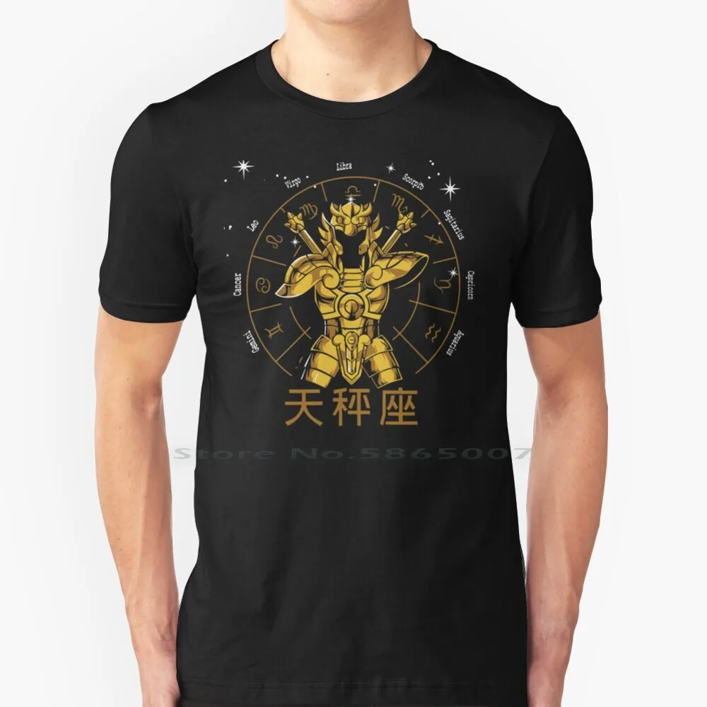 Libra Cloth-Dohko Gold Cloth Saint Seiya T Shirt 100% Cotton Dohko Leo Gold Cloth Golden Armor Gold Cloth Camus Camus Saint
