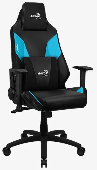 Кресло для геймеров Aerocool Admiral-Ice Blue чёрный голубой 4710562758245 | Мебель