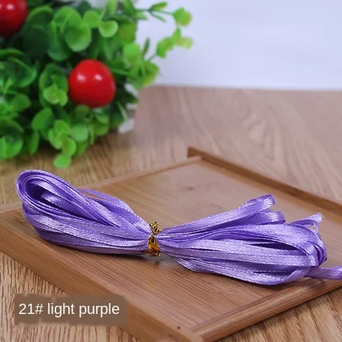 White Silk Satin Ribbon for Gift Wrapping and DIY Crafts - 1/8 (3mm), Ideal for Celebrations and Decorations