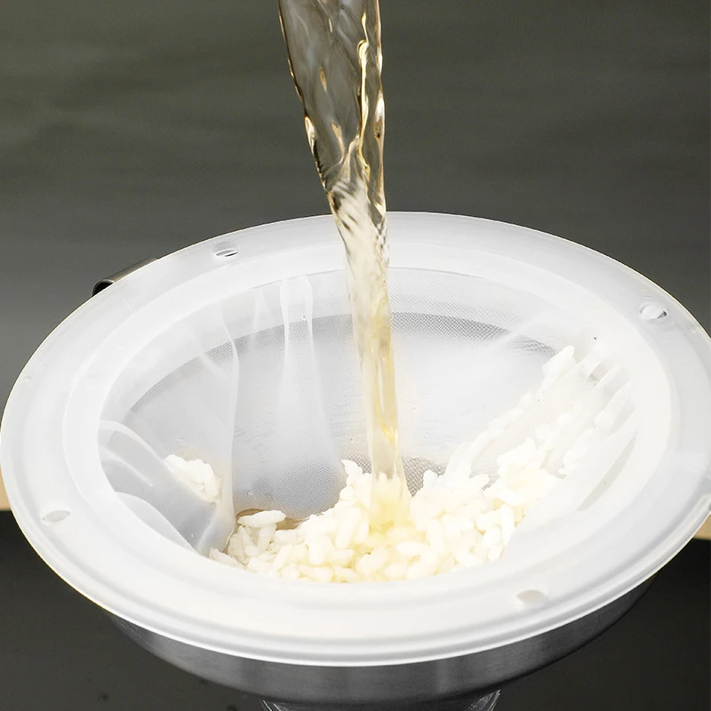Nylon Filter refrigerator water filter inline water filter water filter 100/120/200/300/400/450 Mesh Stainless Steel Funnel For Fruit Milk Traditional Chinese Medicine Oil White Wine