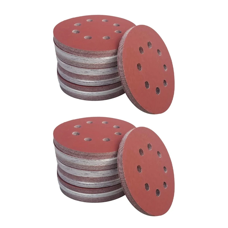 

Big Deal 200 PCS 5 Inch 8 Holes Hook And Loop Sanding Disc Sandpaper, 40 Pcs Each Of 600 800 1000 1500 2000 Grits Sand Paper