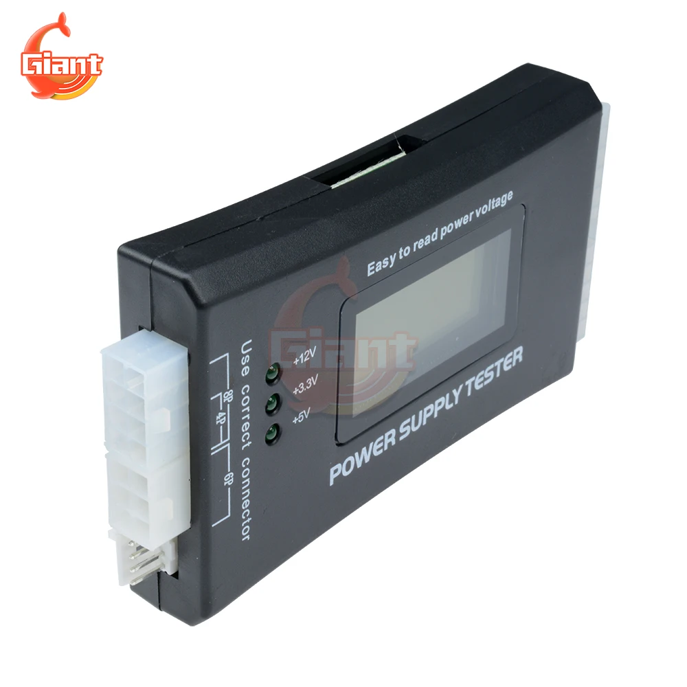 20/24 Pin PC Power Supply Tester Diagnostic Tools Quick Bank Supply Power Measuring Computer Power Measuring For ATX BTX ITX TFX 4