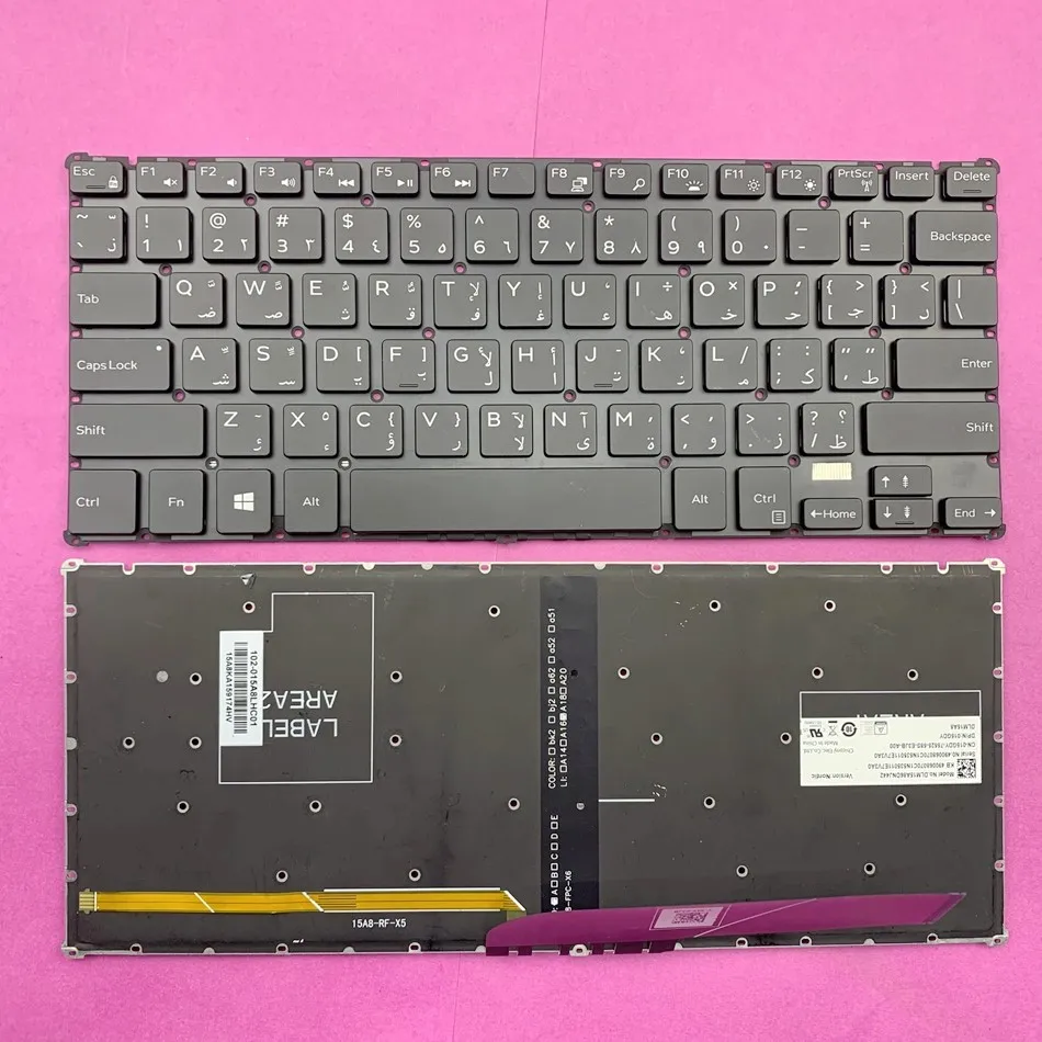 

Arabic backlit Keyboard For DELL latitude 11 5175 5179 vrnue 11 pro 5130 7130 Series Ar Layout