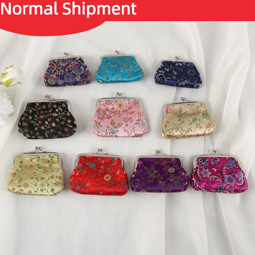 Conjunto de monederos de flores para Mini billetera Vintage para niños, regalo de cumpleaños, tarjetero con broche, carteras y bolsos| | - AliExpress