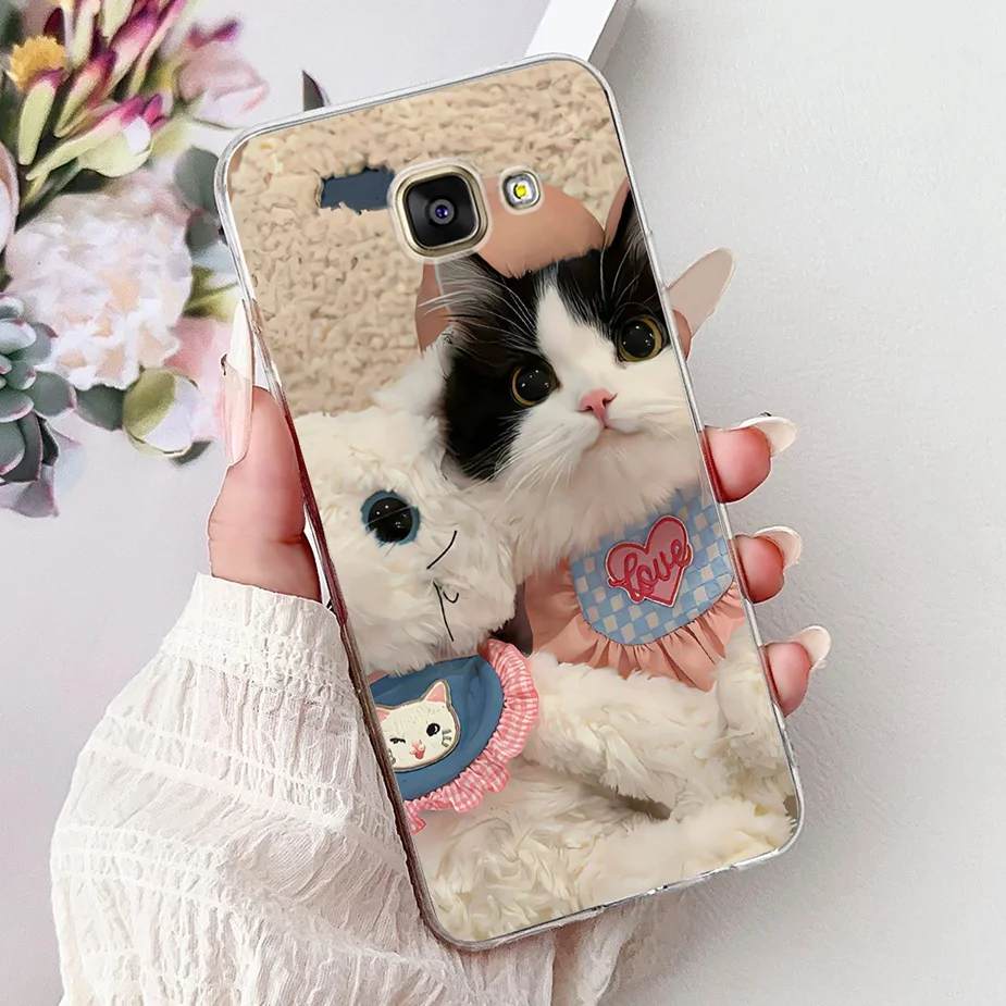 Cute Cat Cartoon Soft Silicone Phone Case Cover