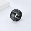 Large Big Stainless Steel Statement Bitcoin Silver Black Gold Plated Ring Hip Hop Jewelry for Men 6