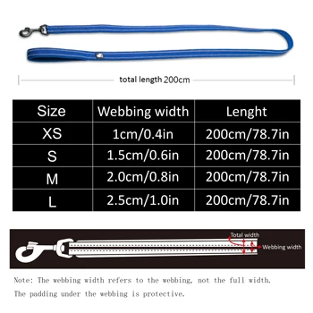 Truelove Soft Pet Leash Reflective Nylon Mesh Padded Puppy Large Dog or Cat Walking Training 11 Color 200cm TLL2112 Dropshipping 4