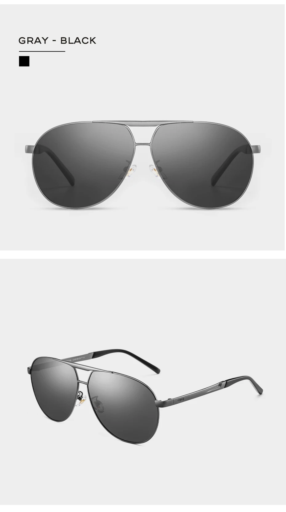 caponi homem óculos de sol condução polarizado óculos piloto clássico marca alta qualidade revestimento lente condução tons