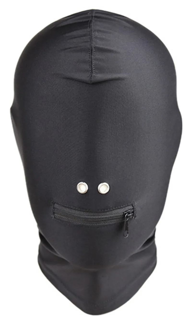 Black Halloween Mask Blackout Mask Costume Spandex MorphMask Free