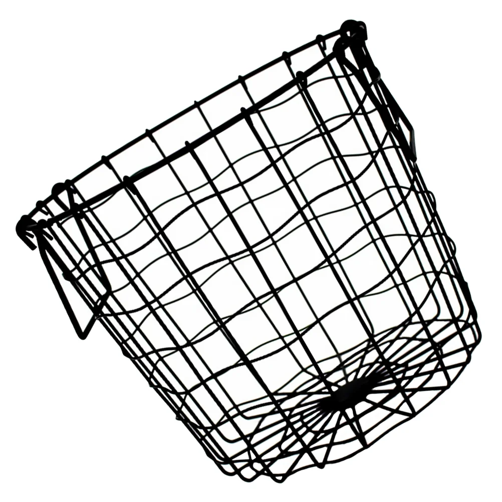 

Iron Handheld Laundry Basket Simple Hollow-out Clothes Organizer Sundries Storage Bucket