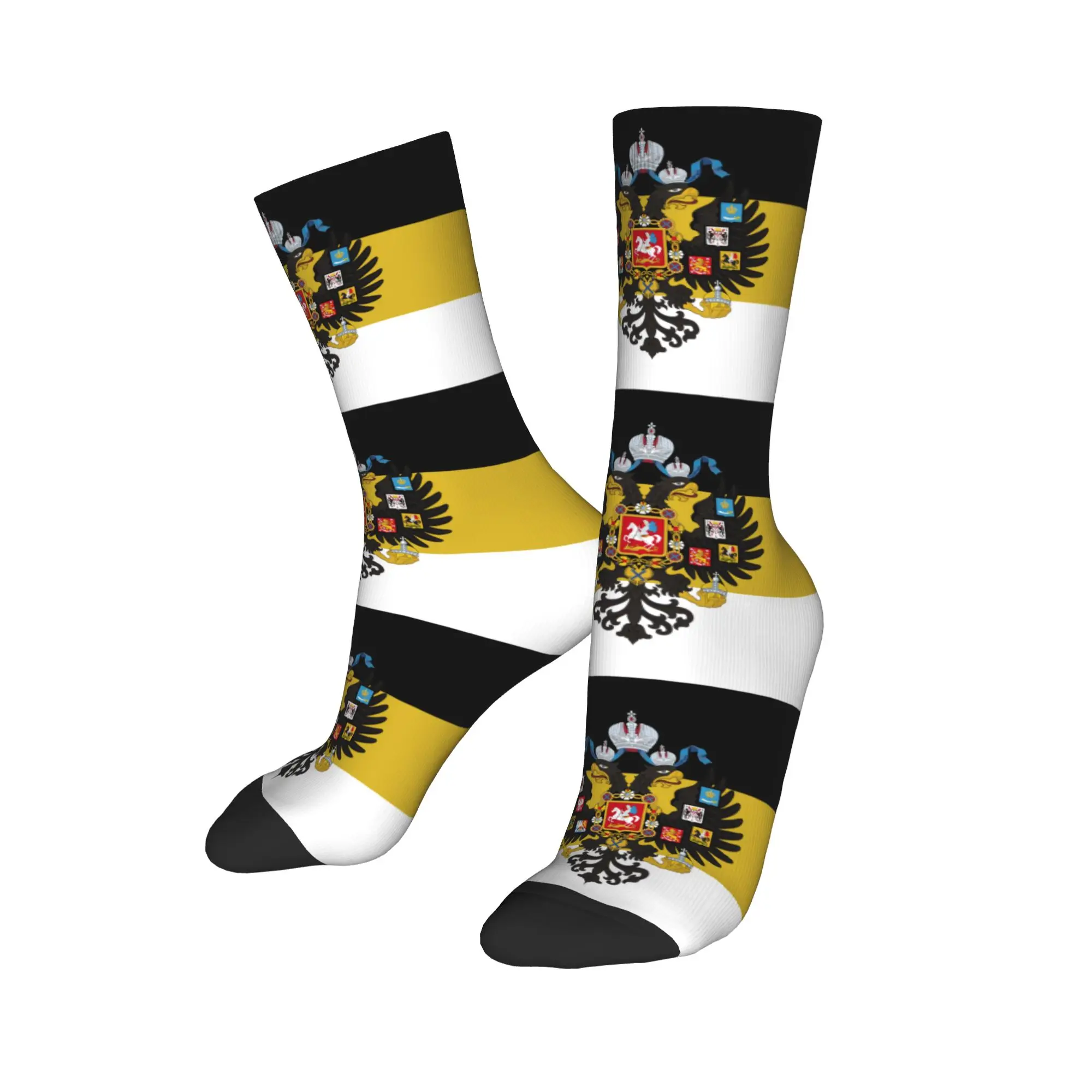 Retro Soviet Flag Crew Socks - Warm Fashionable Hammer and Sickle Design