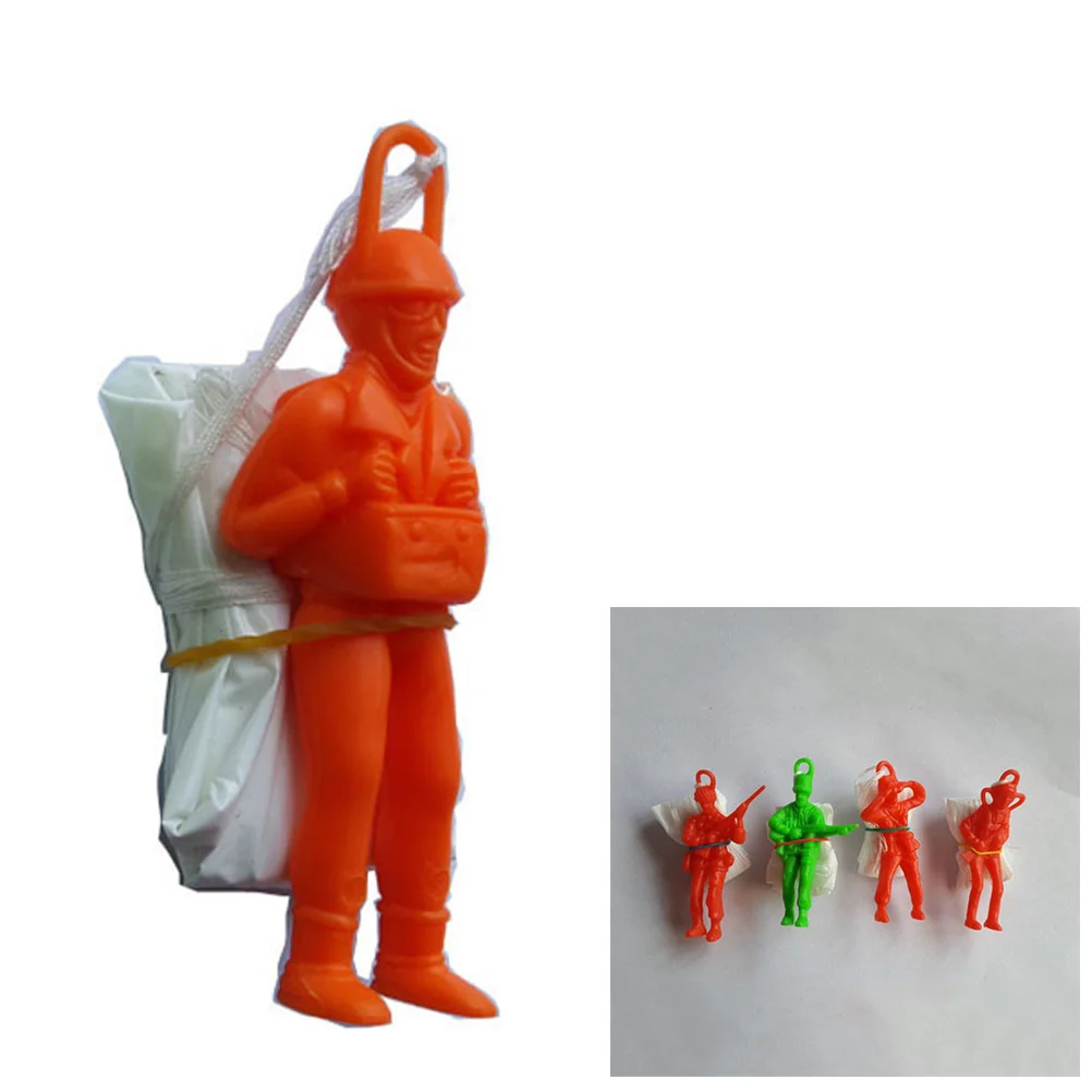 Игрушка парашютист оранжевый