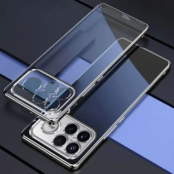 Electroplating Phone Case with All - Inclusive Silicone Soft Shell Back Cover for POCO F8 Ultra (Silver)
