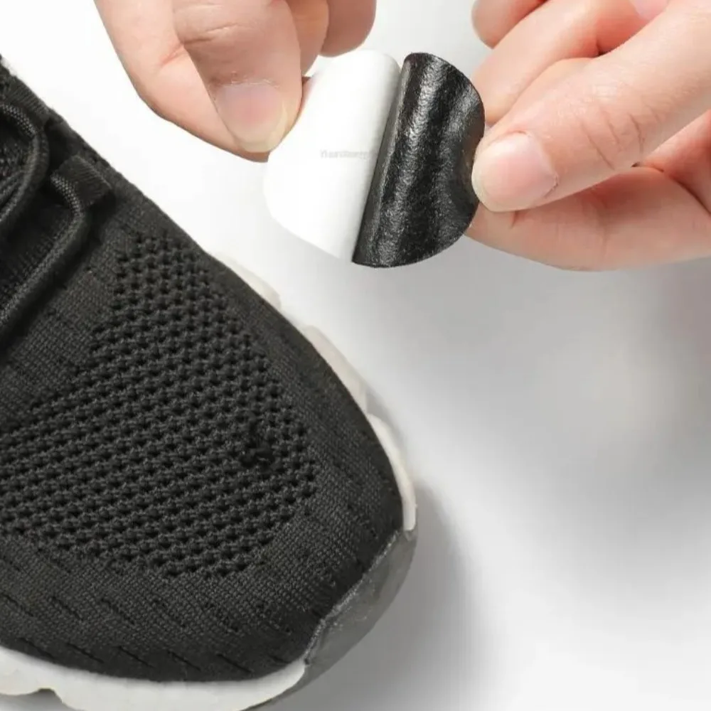 4개/6개입 셀프 접착식 스포츠 신발 패치 힐 깔창 마이크로 화이버 가죽 뱀프 수리용 홀 패치 스니커즈 힐 보호대