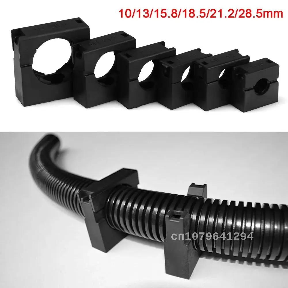 

5Pcs 10-28.5mm Pipe Clamps Water Pipe Support Bellows Hose Hoop Buckle Wire Cable Fixing Holder Organizer Electrical Cable Clips