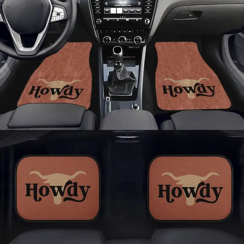 

Howdy Car Mats, Cowboy Car Accessories, Car Floor Mats, Car Mats, Car Accessories For Women, Car Decor, Floor Mats For Car, Cute