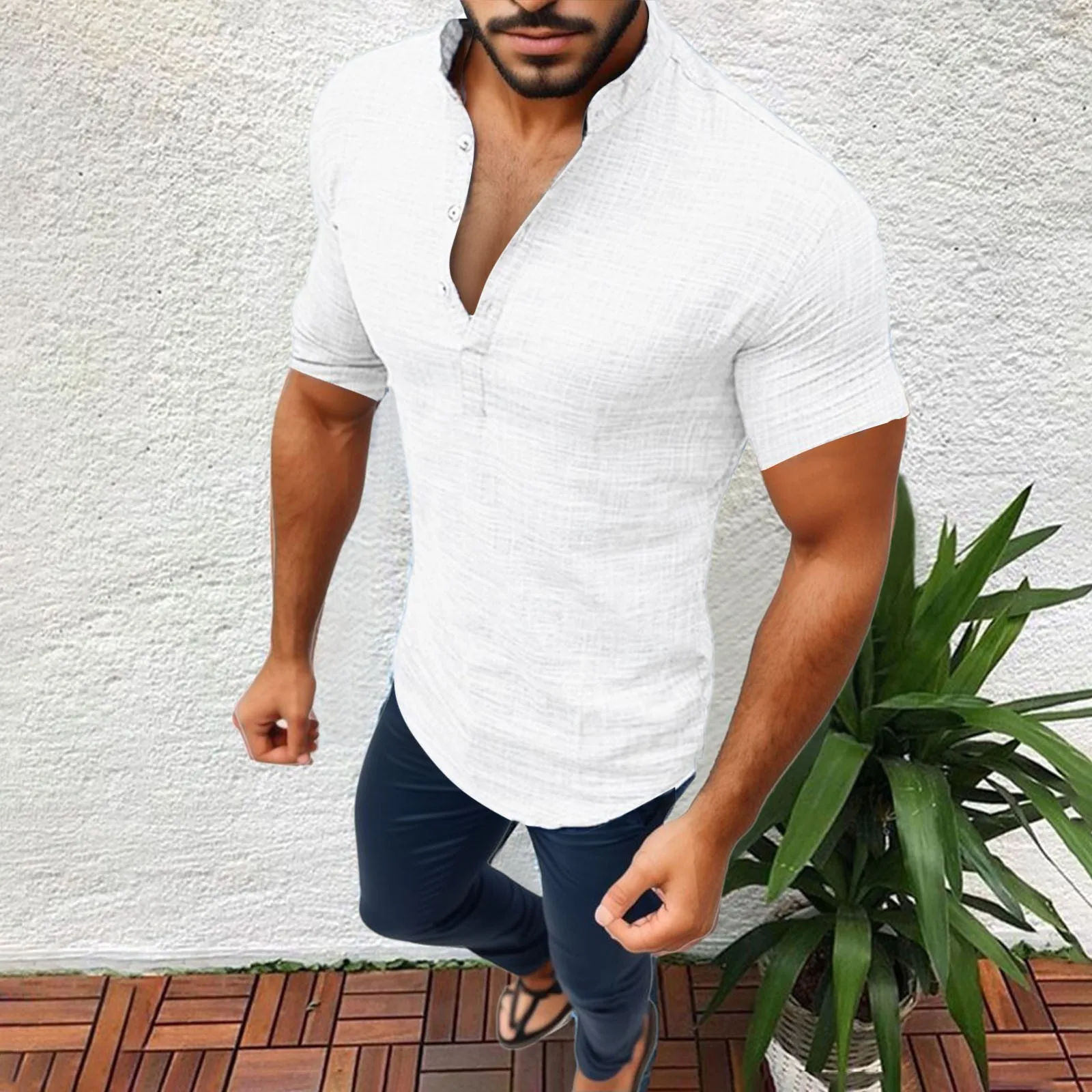 

Men'S Shirt Baggy Luxury Shirts Workwear Blouses Summer Spring Solid Color Tops Casual Comfort Short Sleeve All Match Camisas