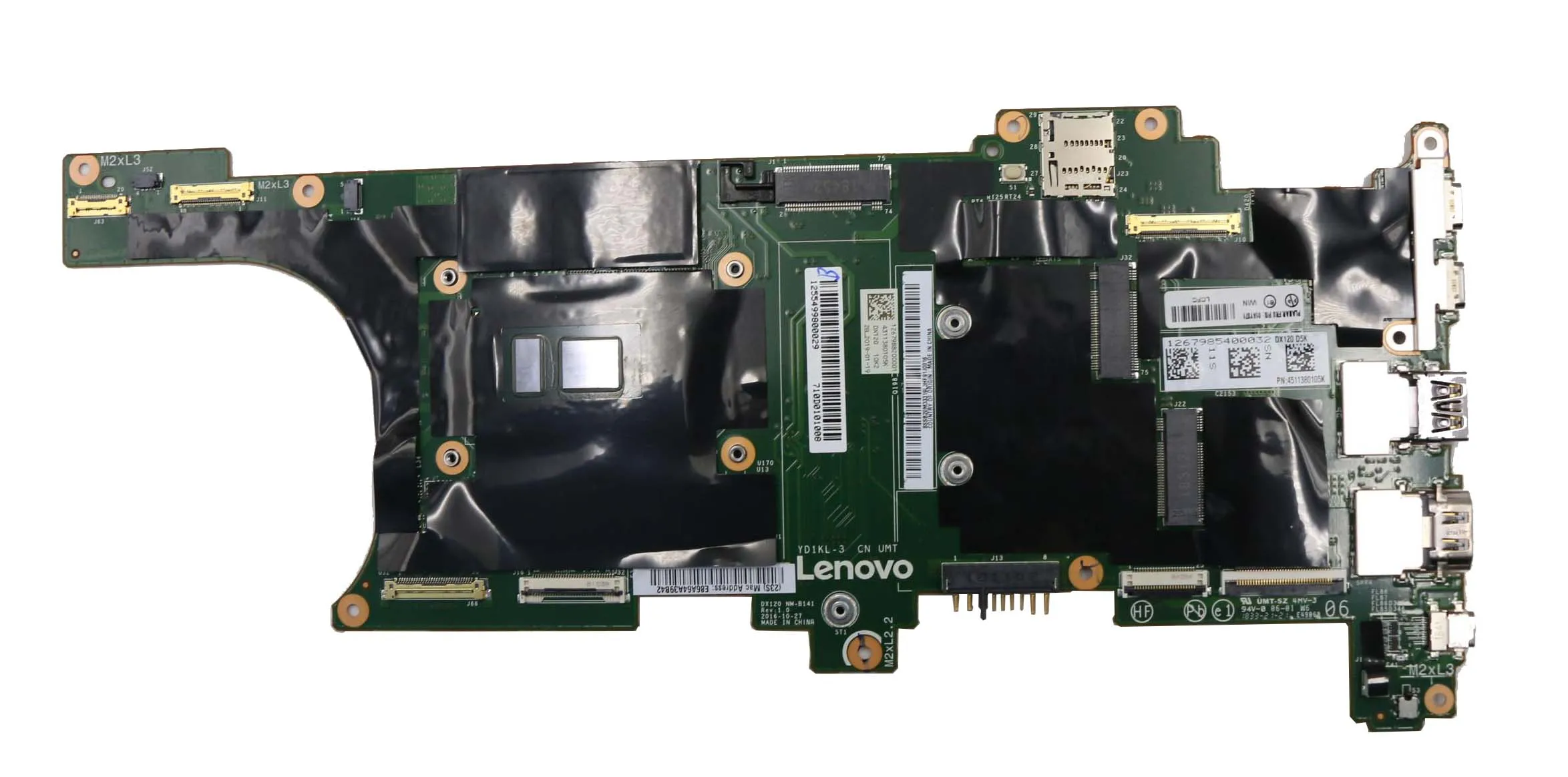 

01AY071 For ThinkPad X1 Carbon 5th Motherboard NM-B141 i5-7300U 16G